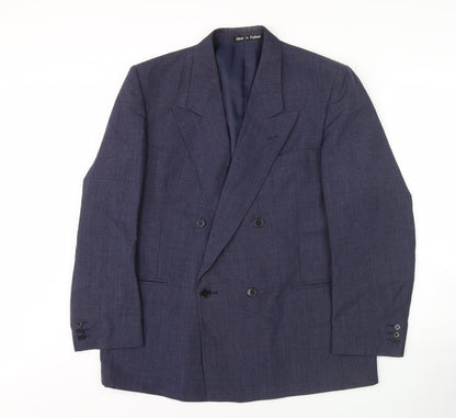 Mens UK Size 40 Harbarry of England Regular Blue Suit Jacket