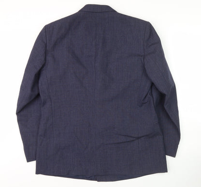 Mens UK Size 40 Harbarry of England Regular Blue Suit Jacket