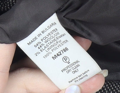 Next Women’s Grey Blazer Size 10 - Belted Notch Lapel