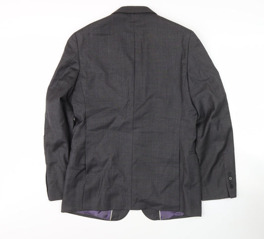 Mens UK Size 40 Richard James Regular Grey Suit Jacket