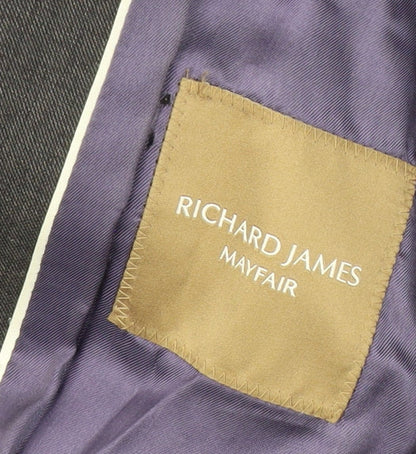 Mens UK Size 40 Richard James Regular Grey Suit Jacket