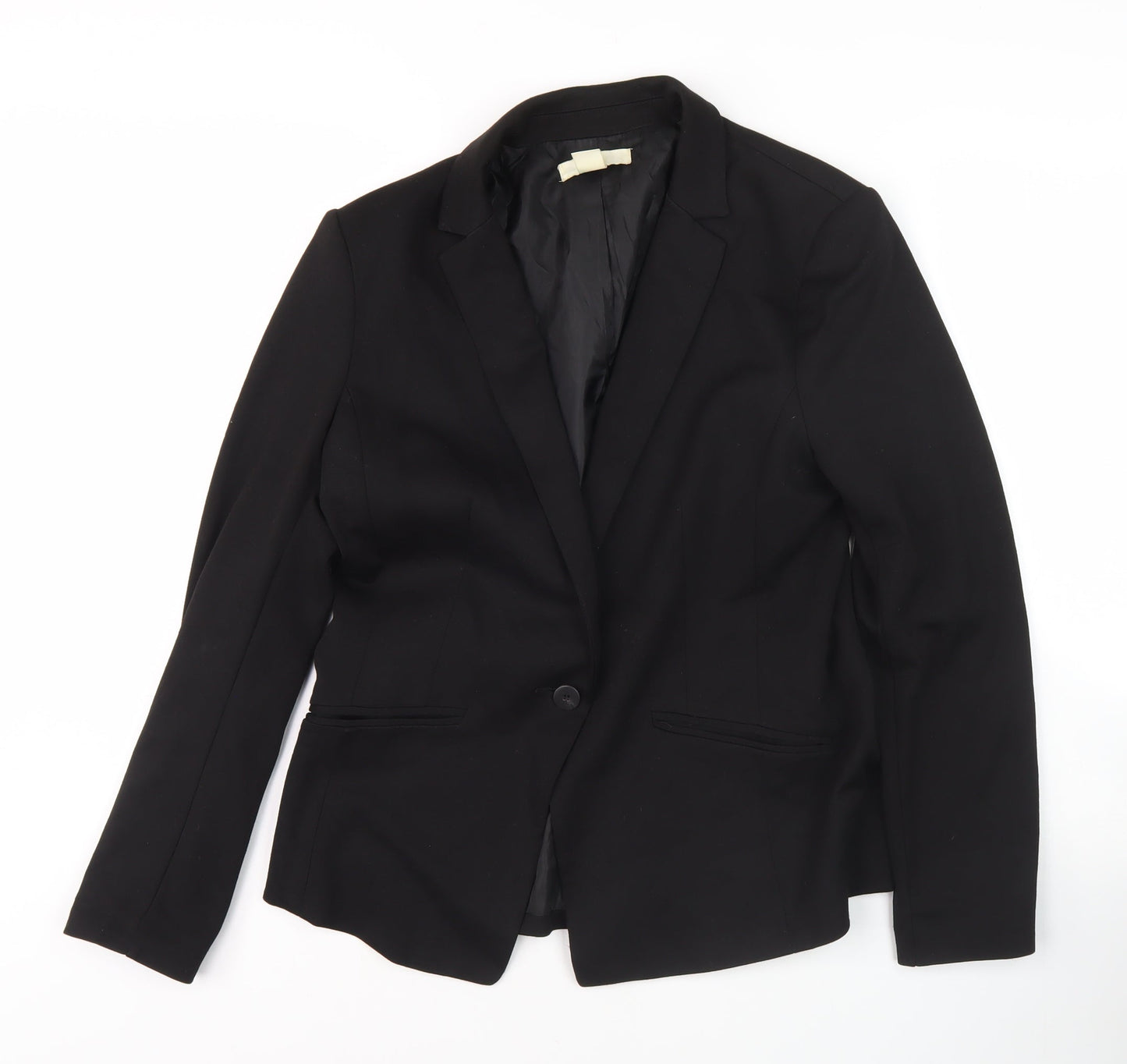 H&M Women's Black Blazer, Size 14, Regular Fit