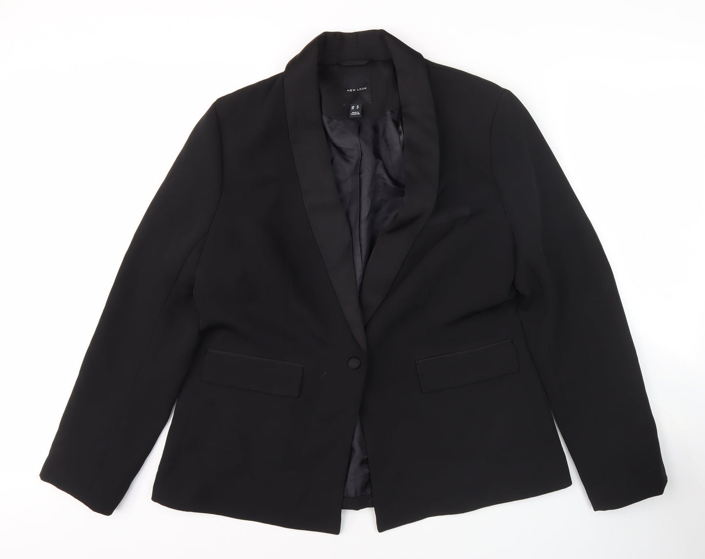 New Look Women's Black Suit Jacket Size 16