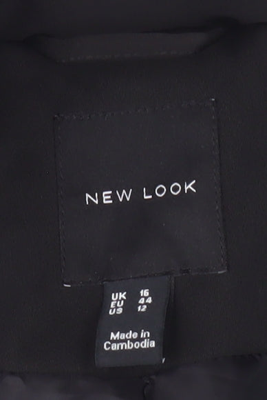 New Look Women's Black Suit Jacket Size 16