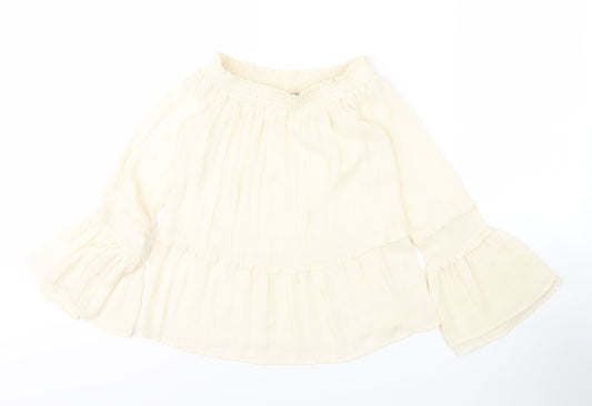 Womens UK Size 6 H&M Ivory  Blouse