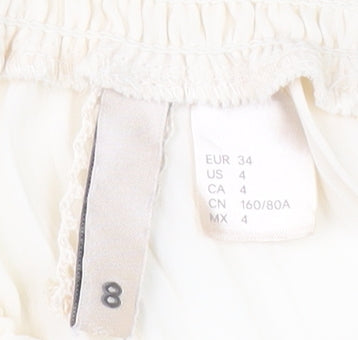 Womens UK Size 6 H&M Ivory  Blouse