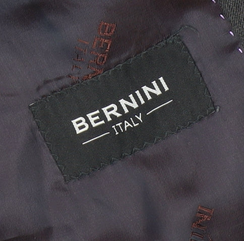 Bernini Men's Grey Single-Breasted Blazer Jacket