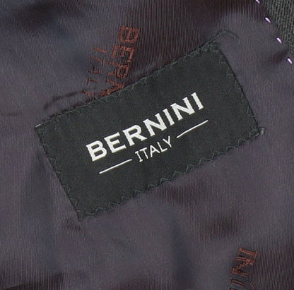 Bernini Men's Grey Single-Breasted Blazer Jacket