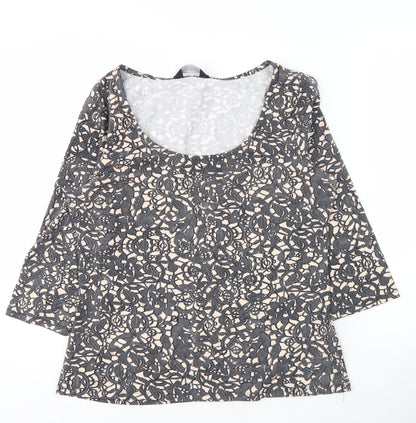 Womens UK Size 16 Dorothy Perkins Multicoloured Basic T-Shirt