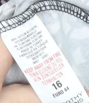 Womens UK Size 16 Dorothy Perkins Multicoloured Basic T-Shirt