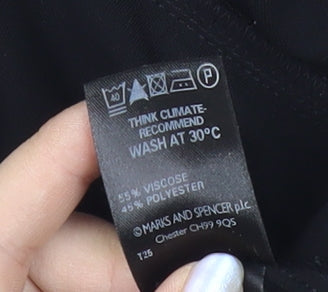 Womens UK Size 14 Marks and Spencer   Black Trousers
