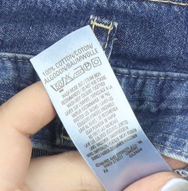 Marks and Spencer Womens Blue Denim Shorts Size 6