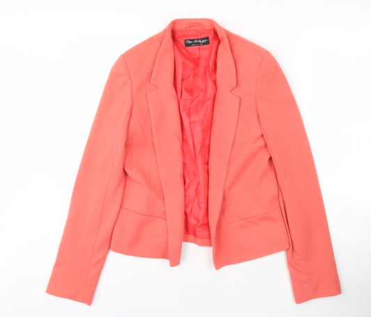 Miss Selfridge Women's Orange Blazer Size 10