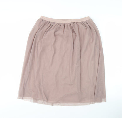 Next Women's Brown Midi Skirt, Size 10, Elastic Waist