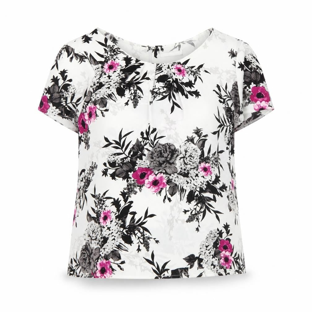 Womens UK Size 12 David Emanuel Multicoloured Basic Blouse