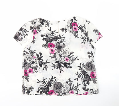 Womens UK Size 12 David Emanuel Multicoloured Basic Blouse