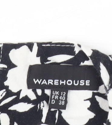 Womens UK Size 12 Warehouse Multicoloured Basic Blouse