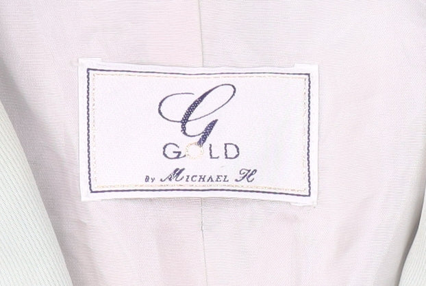 Womens UK Size 12 Gold by Michael H Regular Green Blazer