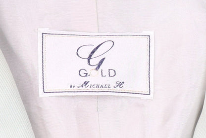 Womens UK Size 12 Gold by Michael H Regular Green Blazer