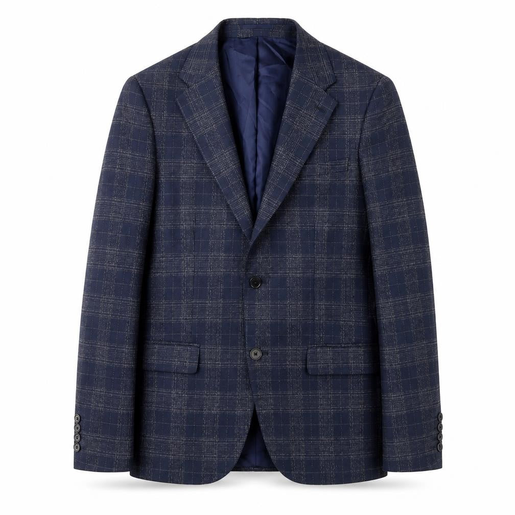 Mens UK Size 40 River Island Regular Blue Suit Jacket