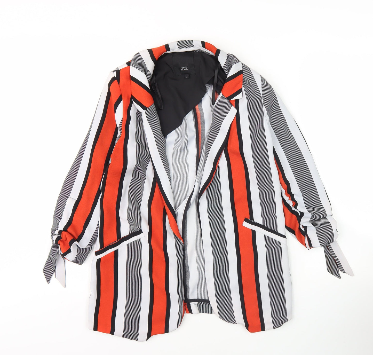 River Island Women's Multicoloured Striped Blazer Size 6
