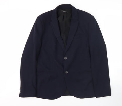 Mens UK Size 40 Zara Regular Blue Suit Jacket