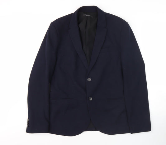 Mens UK Size 40 Zara Regular Blue Suit Jacket