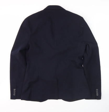 Mens UK Size 40 Zara Regular Blue Suit Jacket