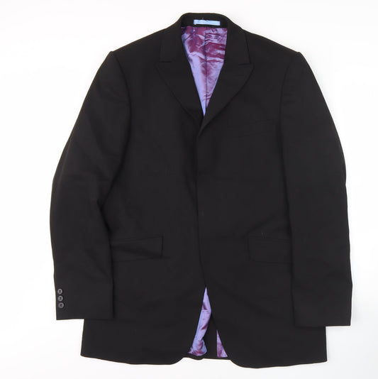 Mens UK Size 40 Burton Regular Black Suit Jacket
