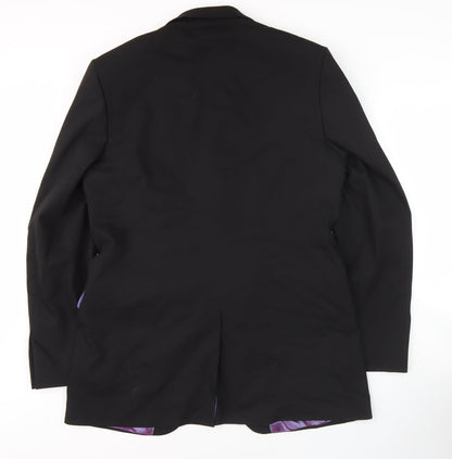 Mens UK Size 40 Burton Regular Black Suit Jacket