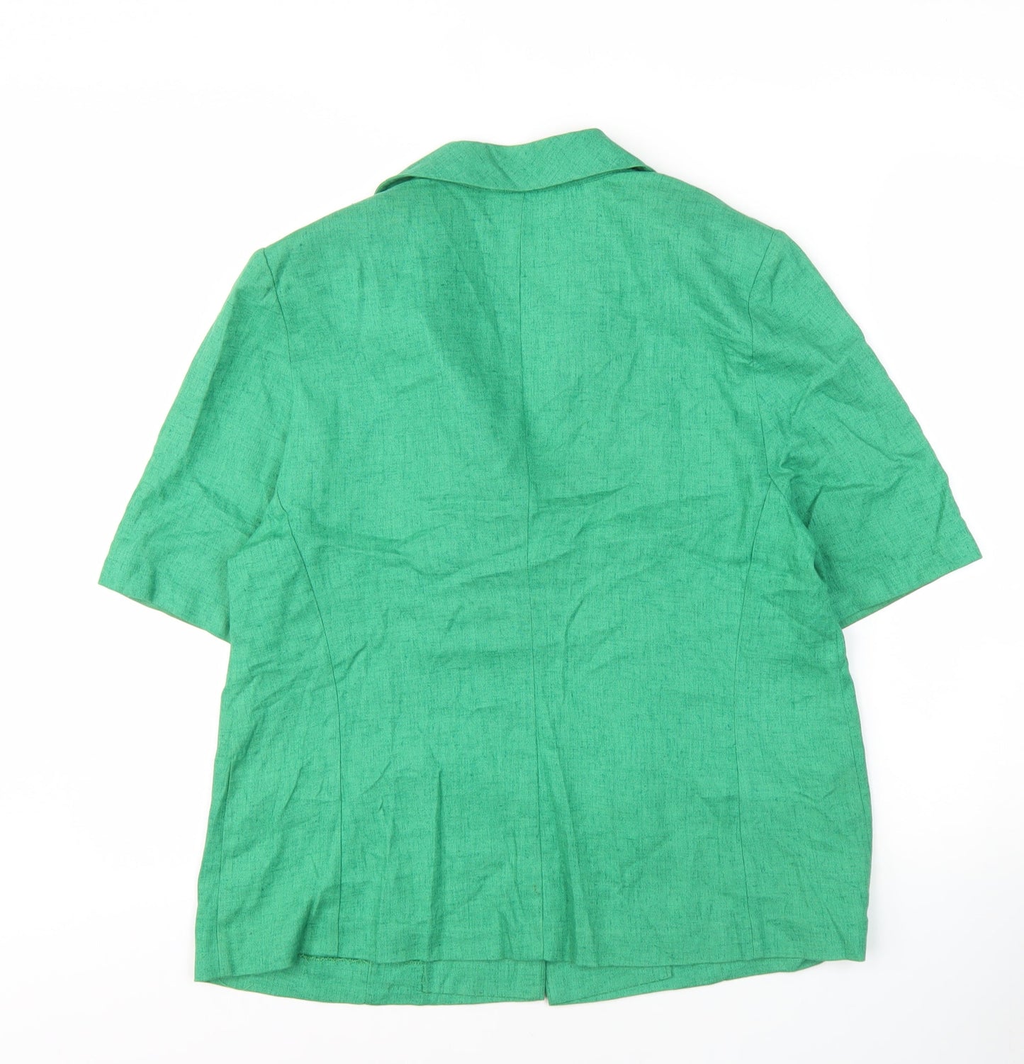 Modiamo Women's Green Button-Up Shirt Size 14