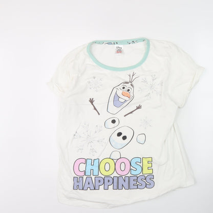 Disney Frozen Nightshirt Women White Size 16-18