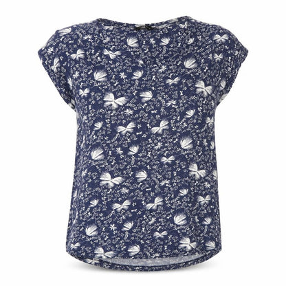 Womens UK Size 10 New Look Blue Basic Blouse