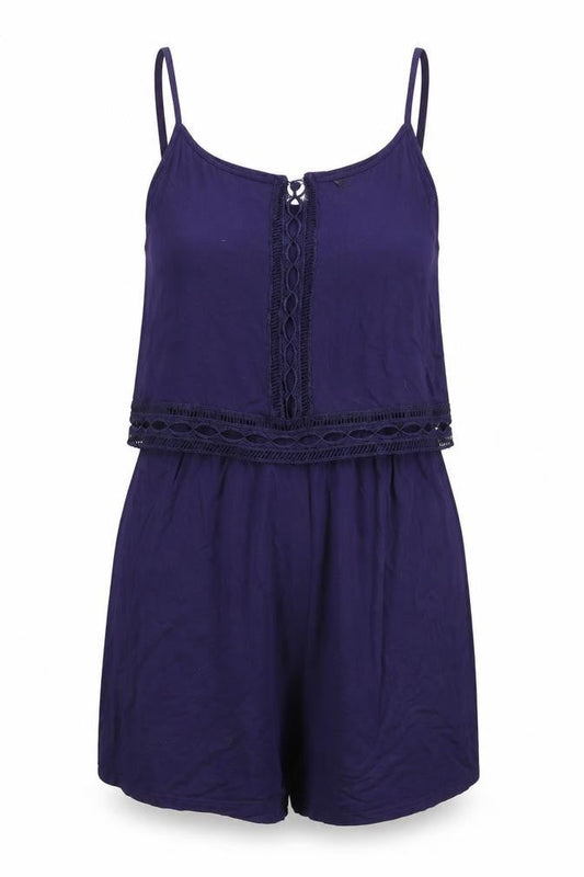 Womens UK Size 10 Dorothy Perkins One-Piece Purple Playsuit