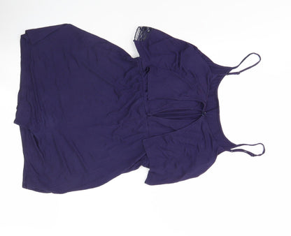 Dorothy Perkins Women's Purple Playsuit, Size 10, Casual Summer