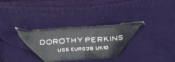 Dorothy Perkins Women's Purple Playsuit, Size 10, Casual Summer
