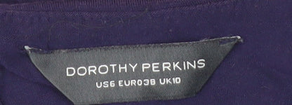 Dorothy Perkins Women's Purple Playsuit, Size 10, Casual Summer
