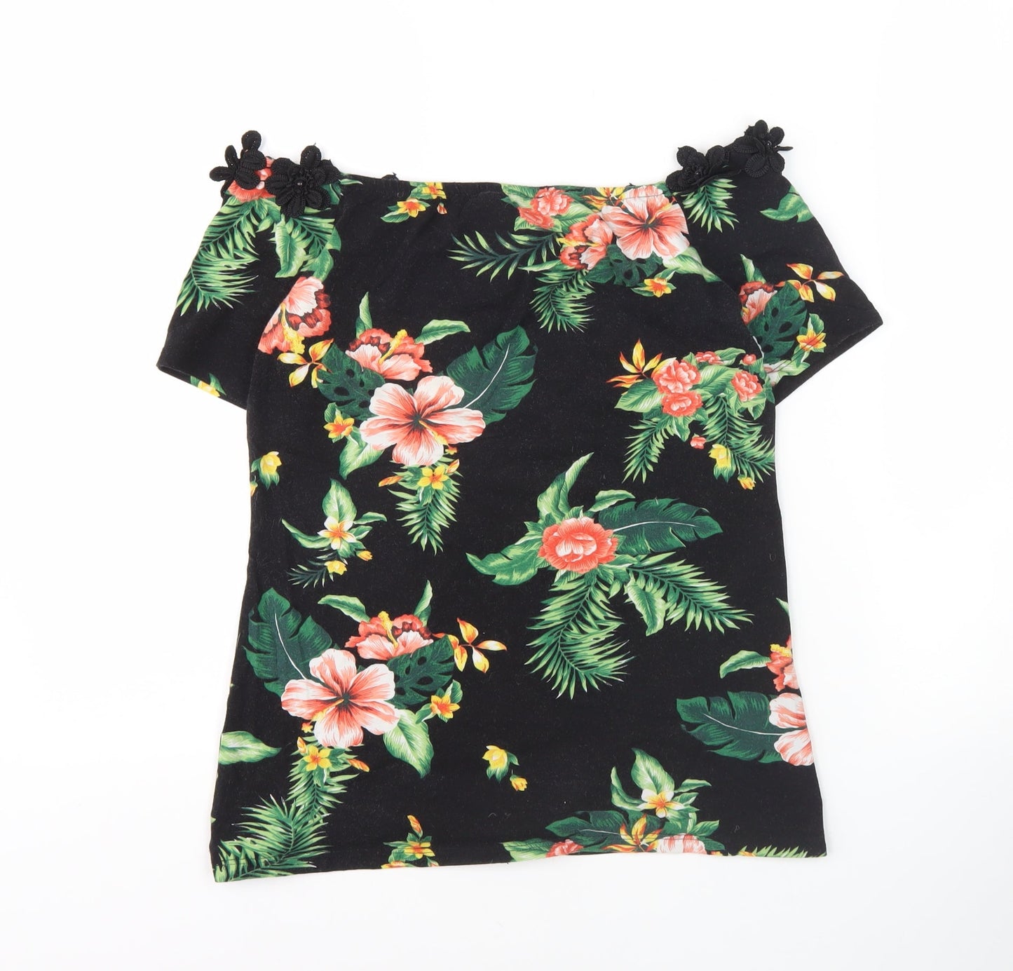 Womens UK Size 10 Dorothy Perkins Black Basic Blouse