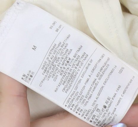 Gap Women's Ivory V-Neck Blouse M