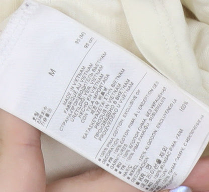 Gap Women's Ivory V-Neck Blouse M