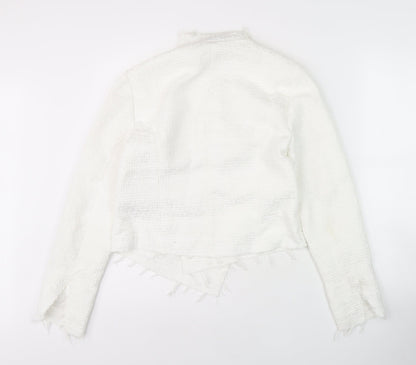 Womens UK Size 8 VERO MODA White Basic Jacket