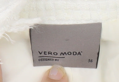 Womens UK Size 8 VERO MODA White Basic Jacket