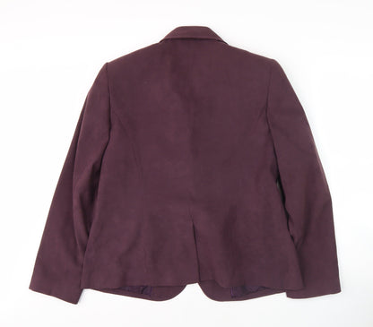 Berkert Women's Purple Blazer - Size 16, Notch Lapel