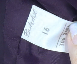 Berkert Women's Purple Blazer - Size 16, Notch Lapel
