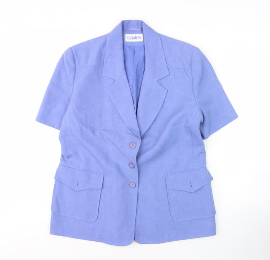 Eastex Women's Blue Suit Jacket Size 14