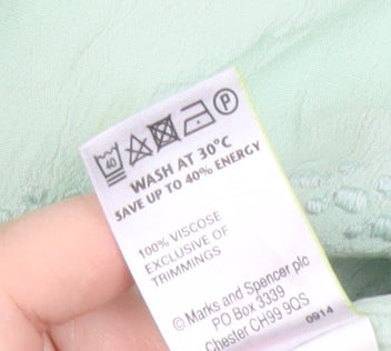 Womens UK Size 20 Marks and Spencer Green Basic Blouse