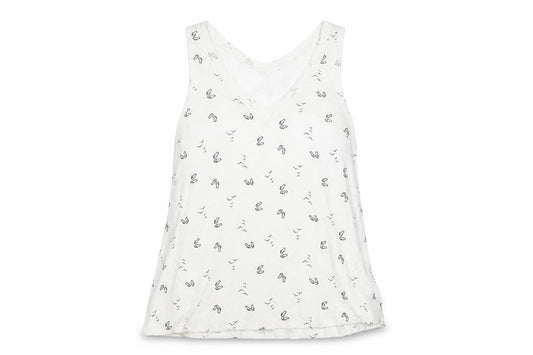 Max Jeans Women’s White Tank, Size M, Summer Top