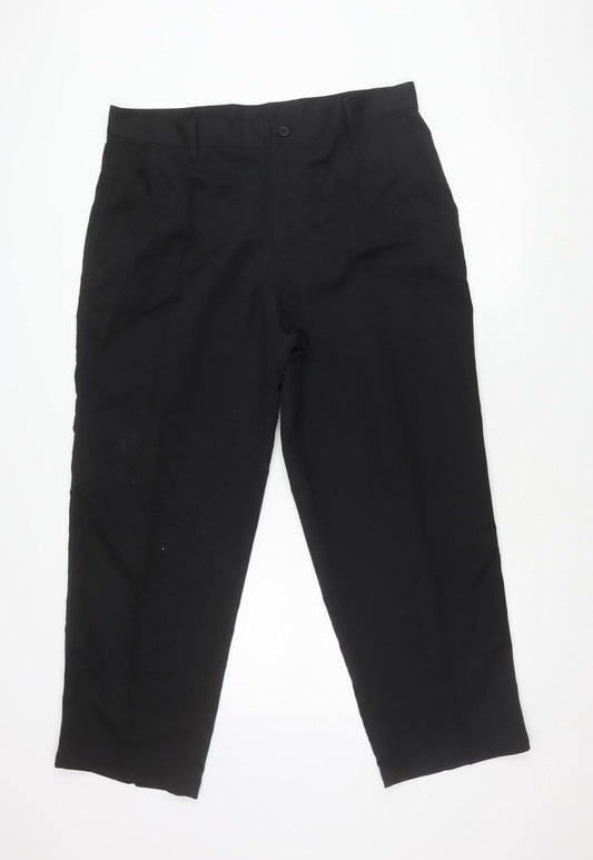 Dunlop Men's Black Regular Fit Trousers 38W S