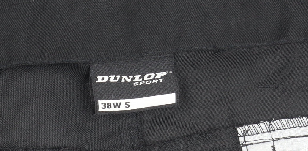 Dunlop Men's Black Regular Fit Trousers 38W S