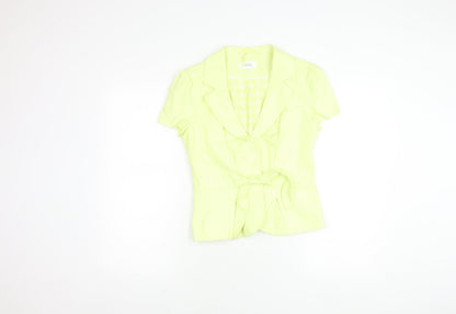 Womens UK Size 8 Marks and Spencer Yellow Basic Blouse